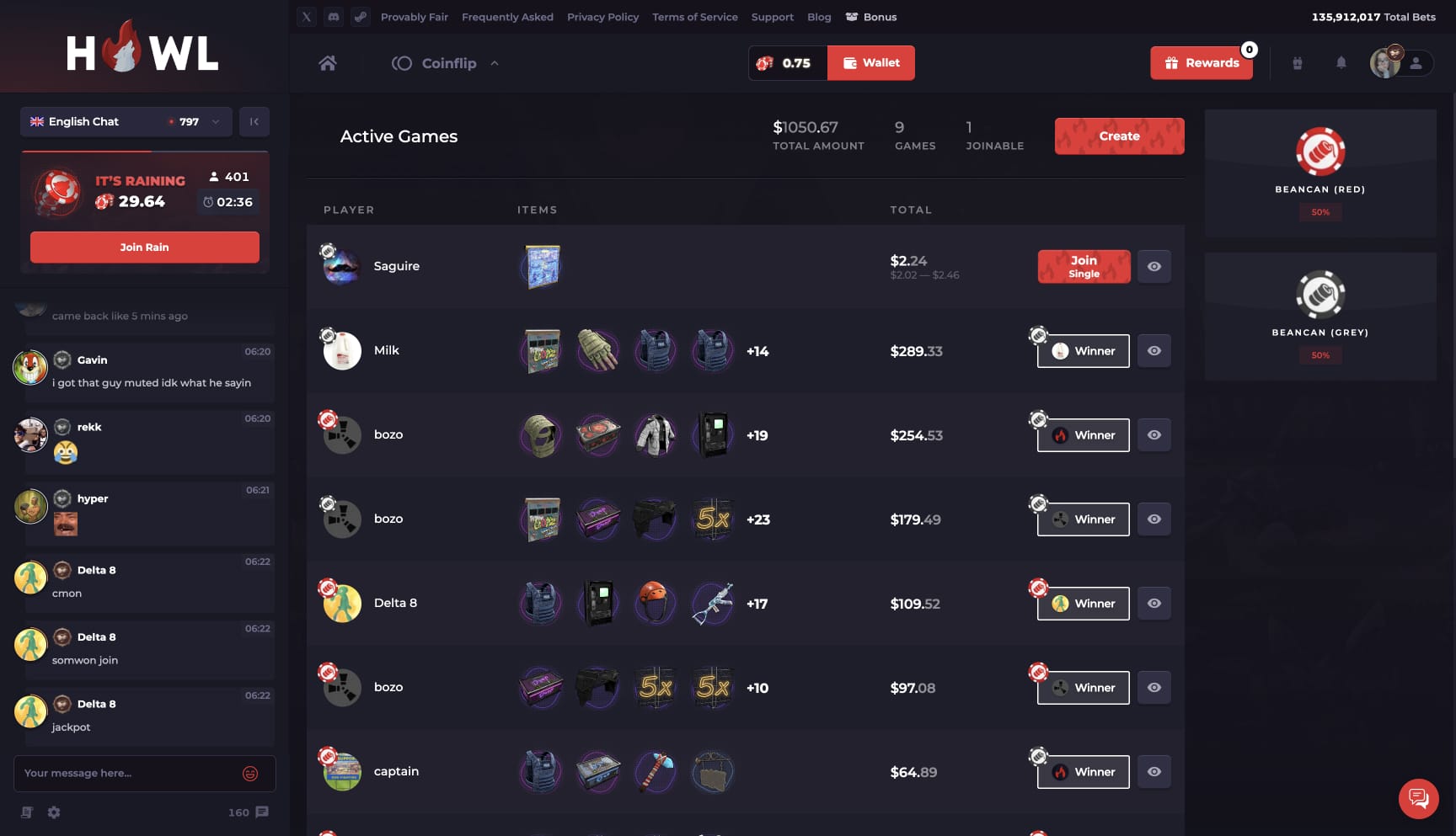 Coinflip rust